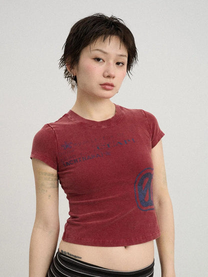 Bye Anxiety Slim Fit Tee