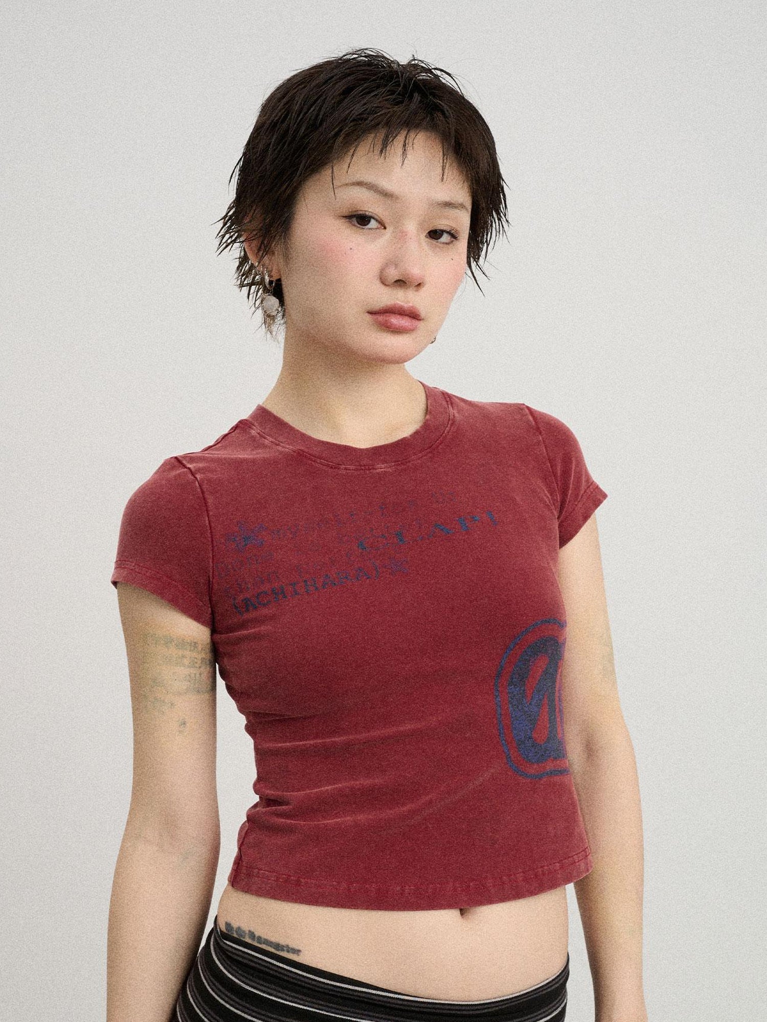 Achihara Bye Anxiety Slim Fit Tee