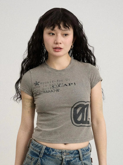 Bye Anxiety Slim Fit Tee