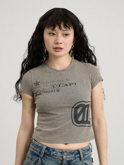 Achihara Bye Anxiety Slim Fit Tee