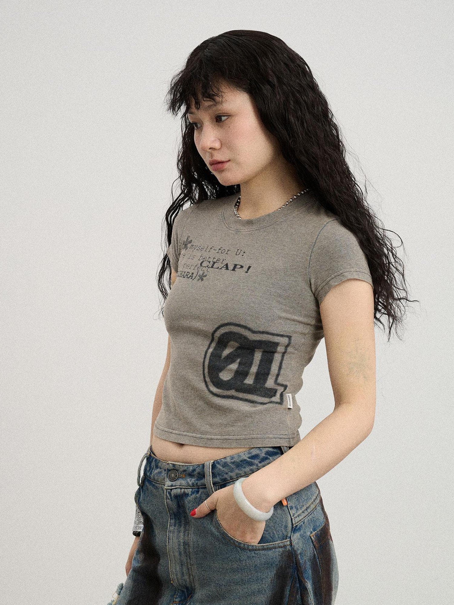 Achihara Bye Anxiety Slim Fit Tee