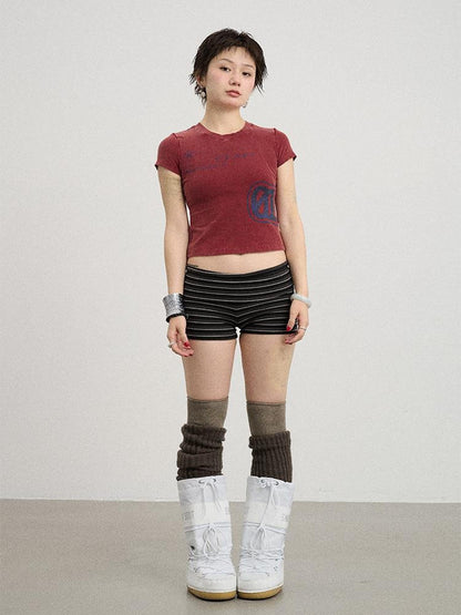 Achihara Bye Anxiety Slim Fit Tee