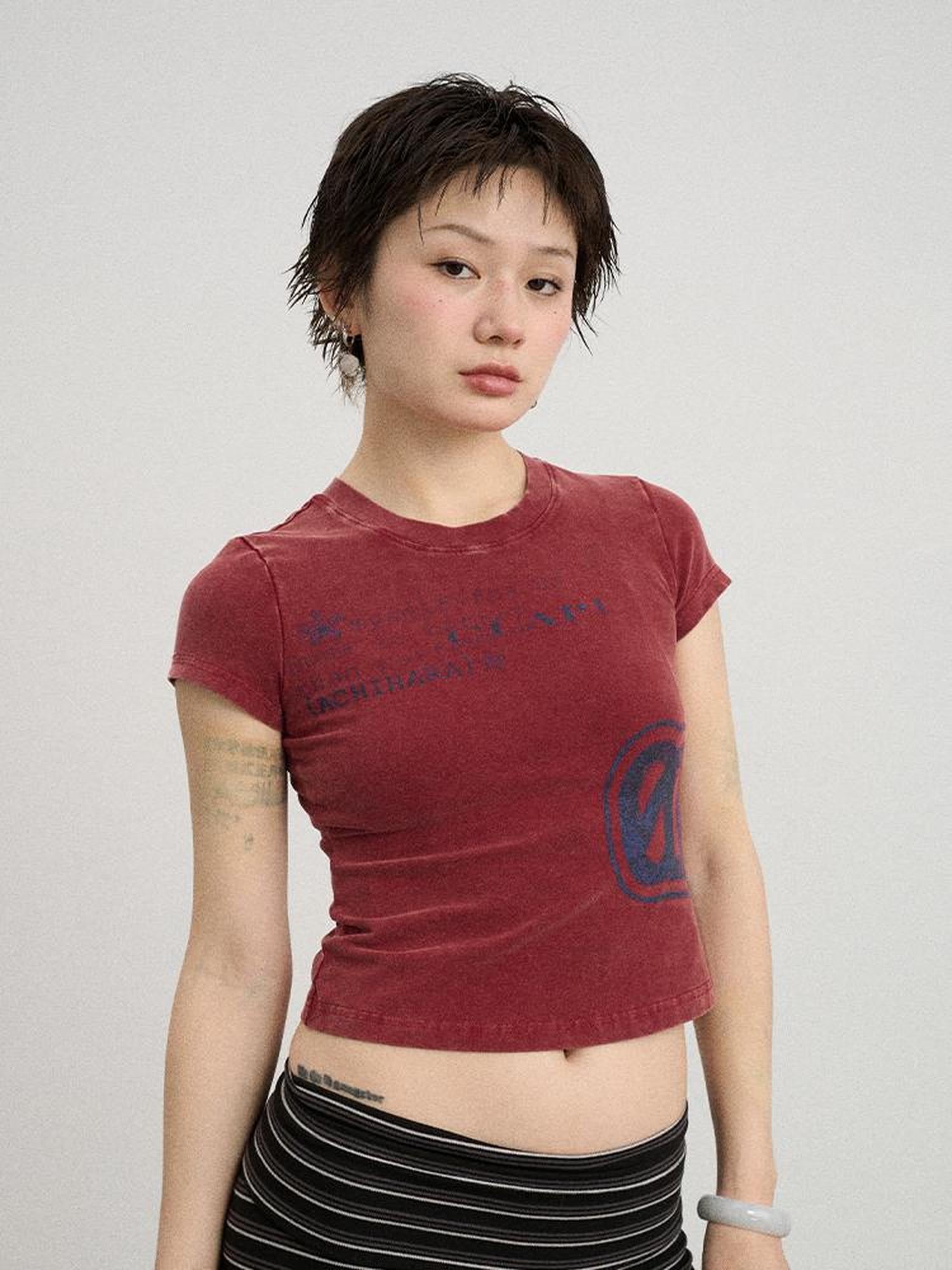 Achihara Bye Anxiety Slim Fit Tee