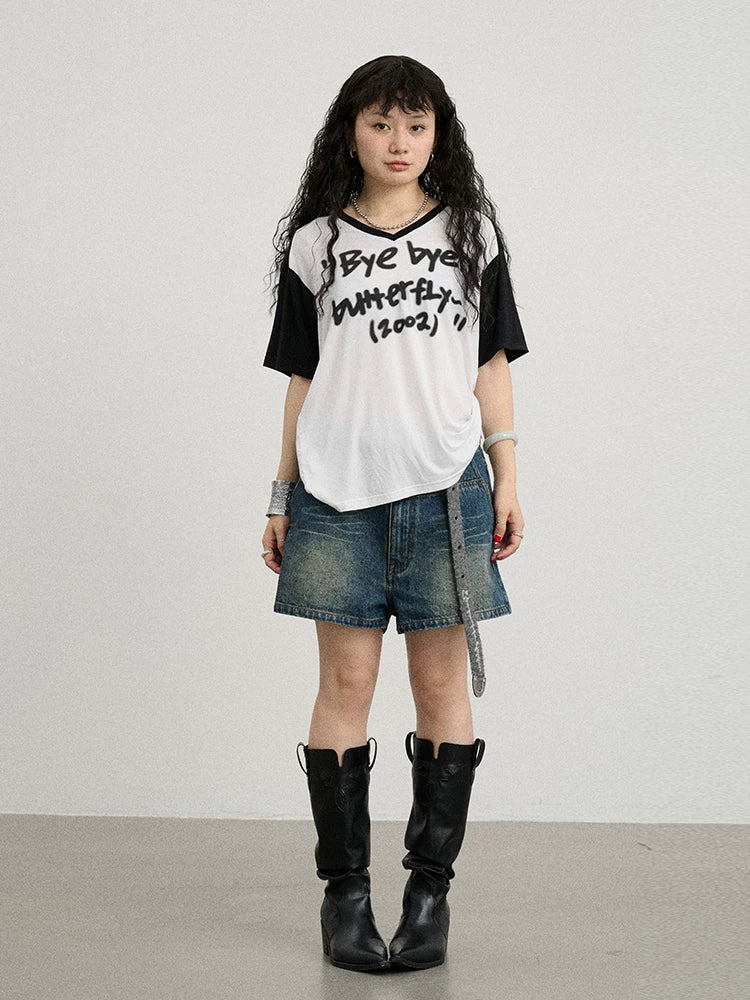 Achihara Bye Bye Paper Plane Tee-1