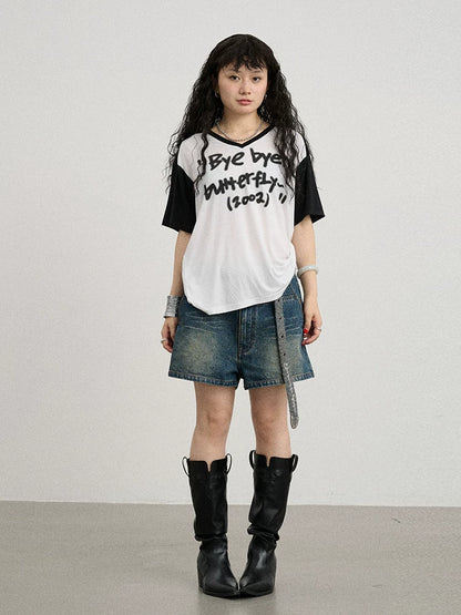 Achihara Bye Bye Paper Plane Tee-1