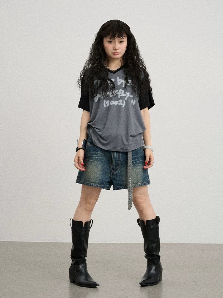 Achihara Bye Bye Paper Plane Tee-2
