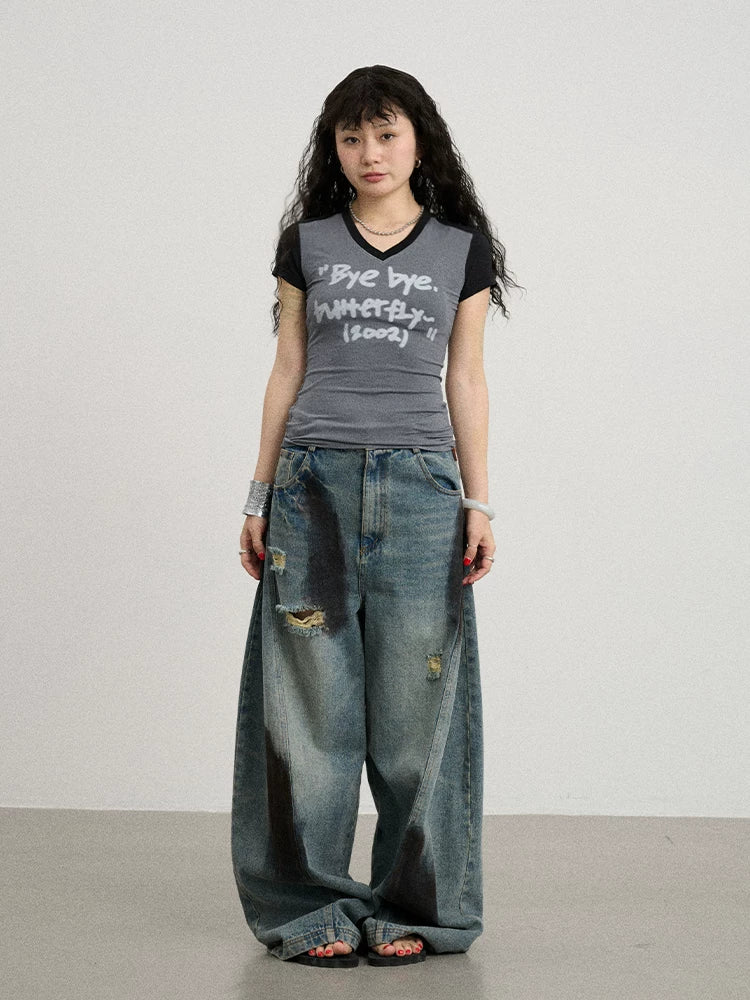 Achihara Bye Bye Paper Plane Tee-4