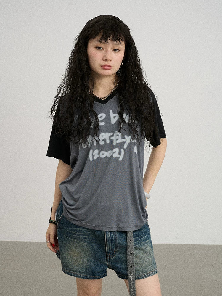 Achihara Bye Bye Paper Plane Tee-5