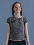 Achihara_Cartoon_Print_Bow_Neck_Cropped_Slim_Fit_Women&