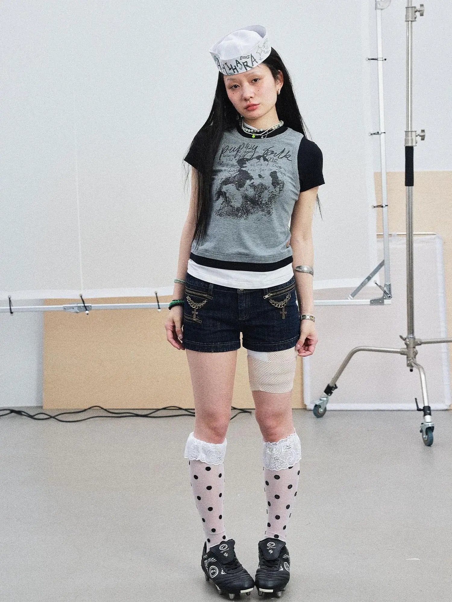 Chaos Jellyfish Tee V-Neck T-Shirt Long-Sleeve