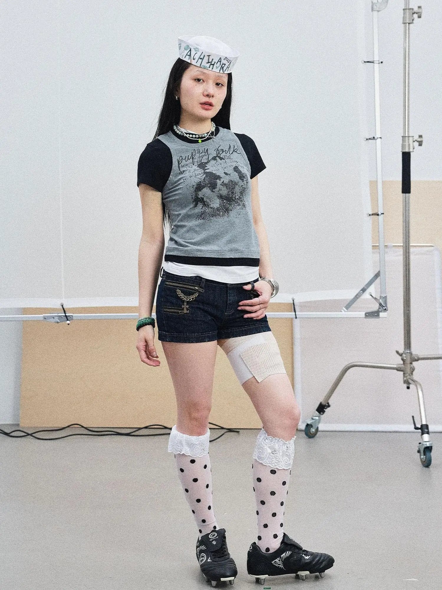 Chaos Jellyfish Tee V-Neck T-Shirt Long-Sleeve