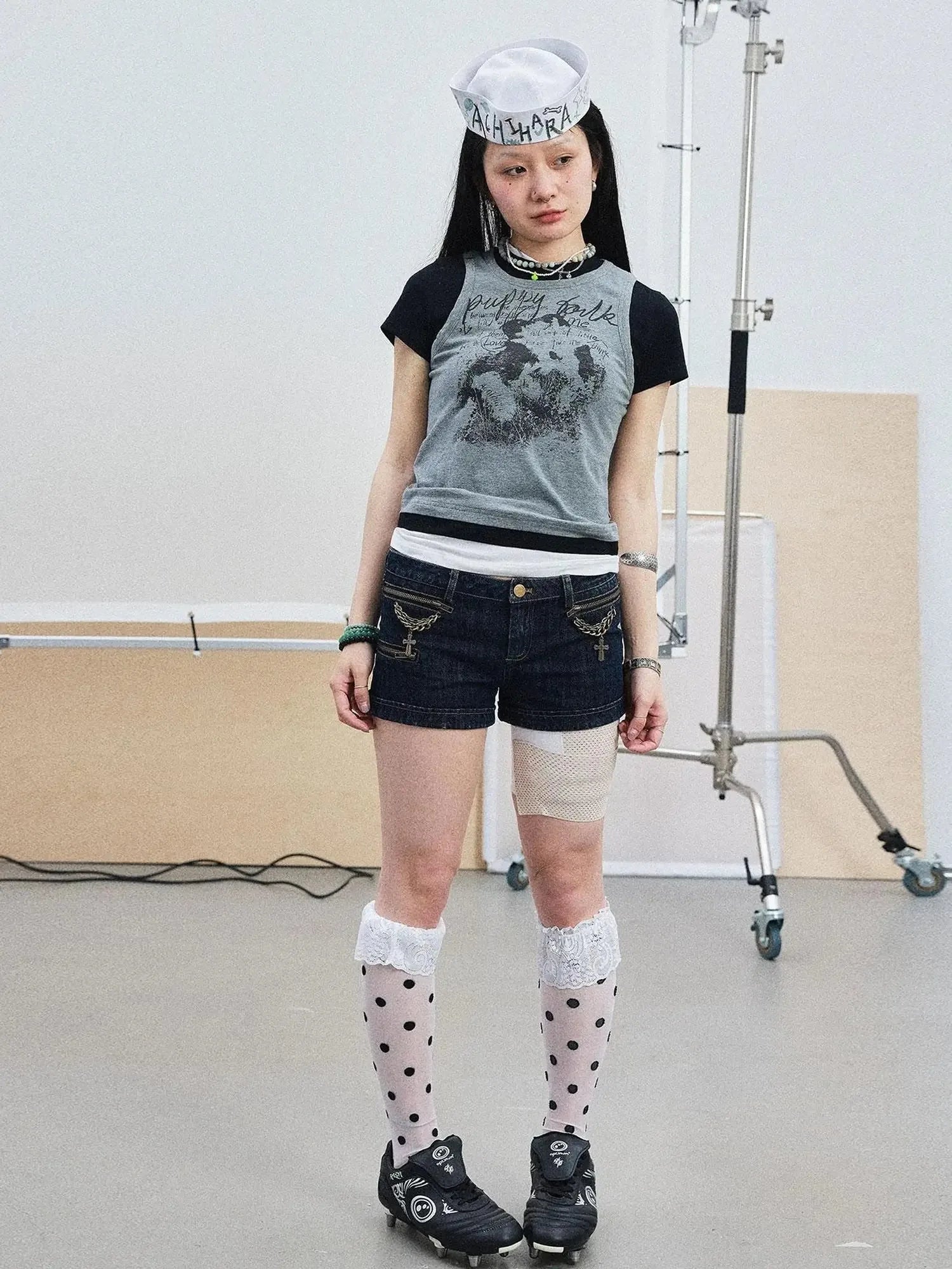 Chaos Jellyfish Tee V-Neck T-Shirt Long-Sleeve