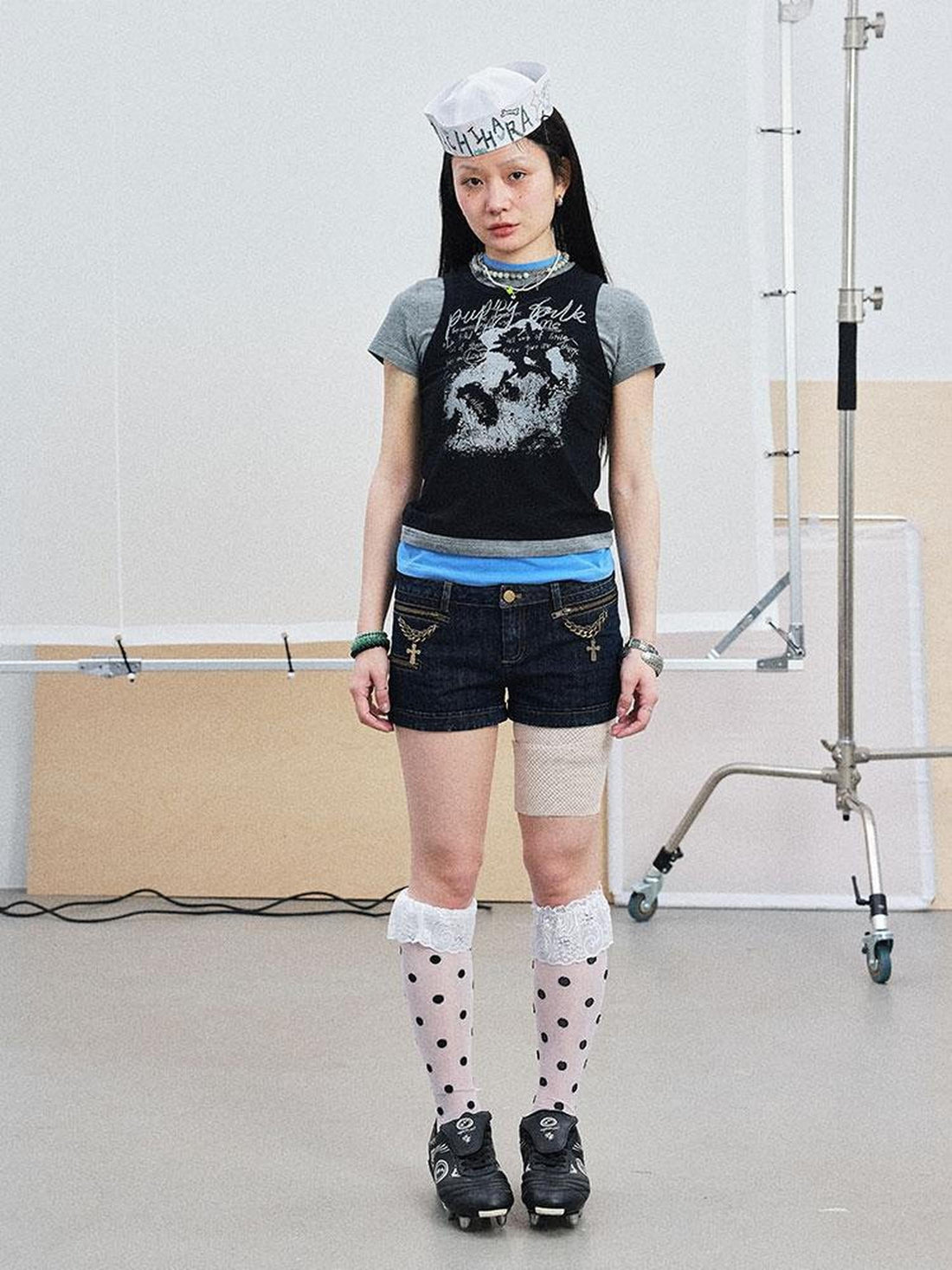 Achihara Chaos Jellyfish Tee V-Neck T-Shirt Long-Sleeve