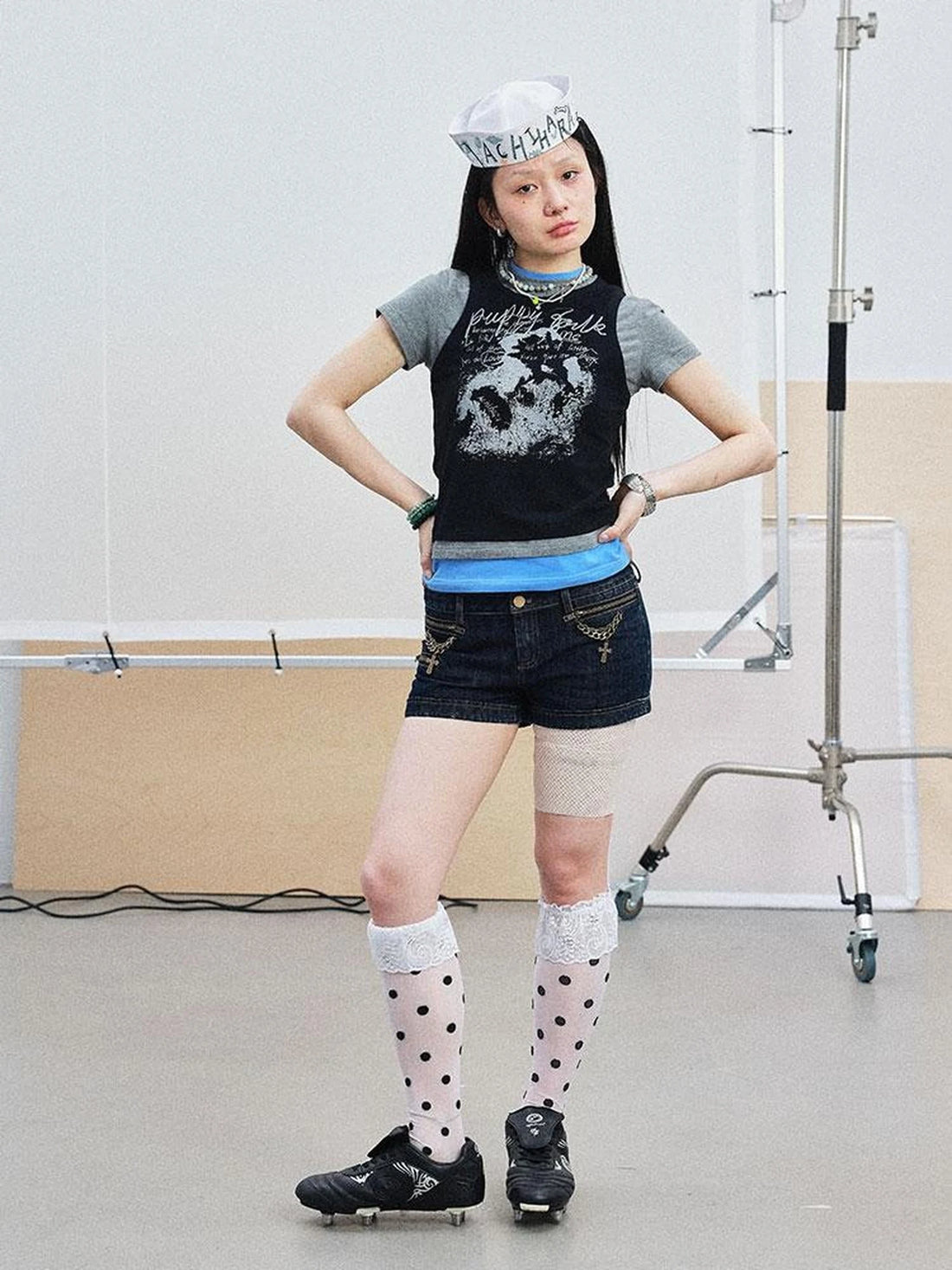 Chaos Jellyfish Tee V-Neck T-Shirt Long-Sleeve
