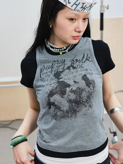 Chaos Jellyfish Tee V-Neck T-Shirt Long-Sleeve