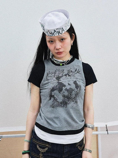 Chaos Jellyfish Tee V-Neck T-Shirt Long-Sleeve