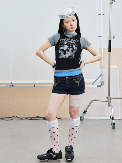 Chaos Jellyfish Tee V-Neck T-Shirt Long-Sleeve