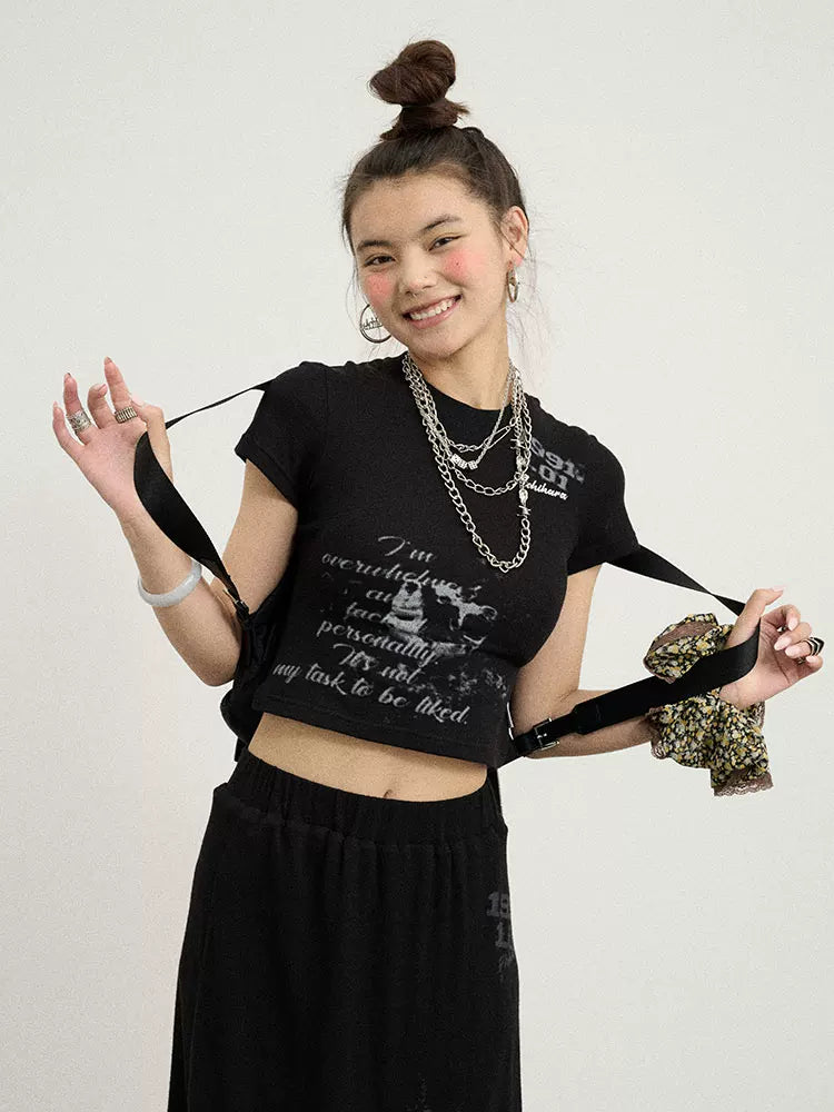 Achihara Chaos Princess Thorn Knit V Neck T Shirt Long Sleeve Tee-5