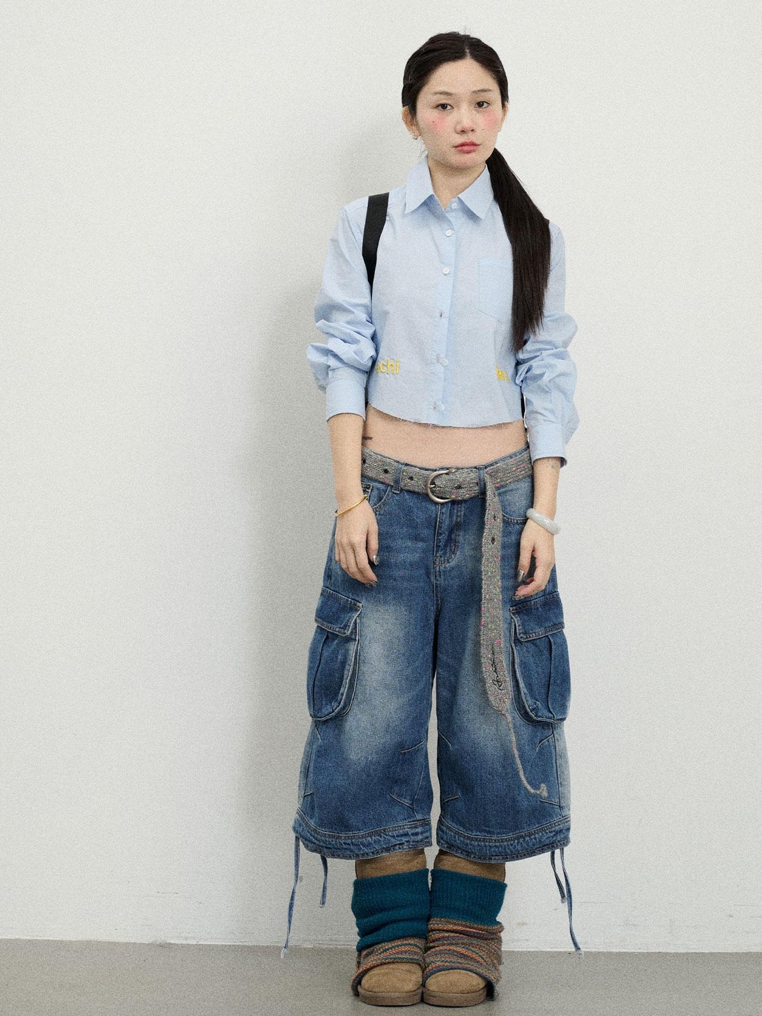Achihara Chilled Soda Blue Long-Sleeve Shirt