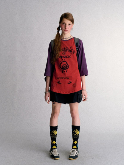Achihara_Colorblock_Graffiti_Print_Loose_Cotton_Women&