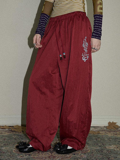 Update Achihara Colorful Banana Wide Leg Trousers