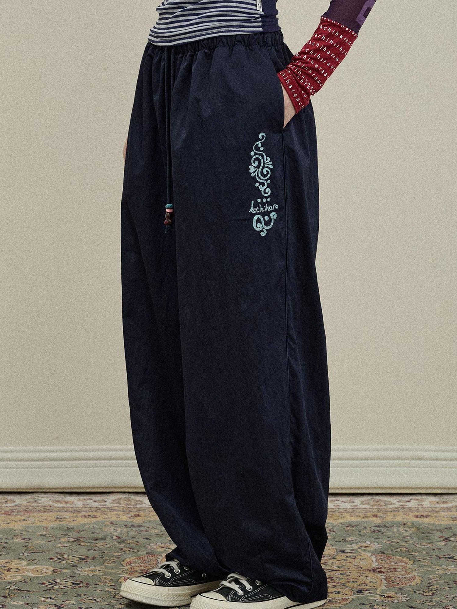 Update Achihara Colorful Banana Wide Leg Trousers