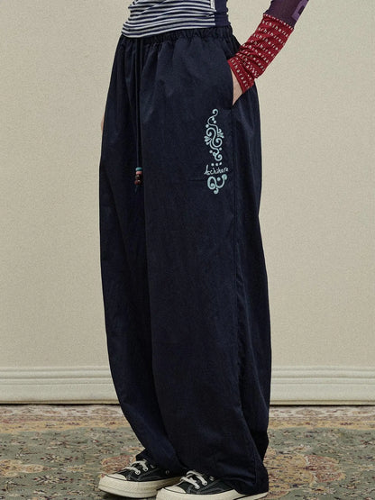 Colorful Banana Wide Leg Trousers