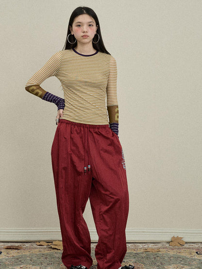 Update Achihara Colorful Banana Wide Leg Trousers