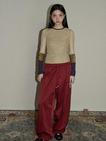 Update Achihara Colorful Banana Wide Leg Trousers