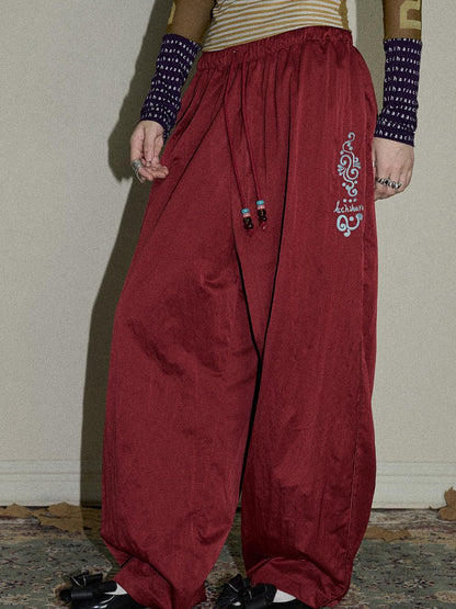Update Achihara Colorful Banana Wide Leg Trousers
