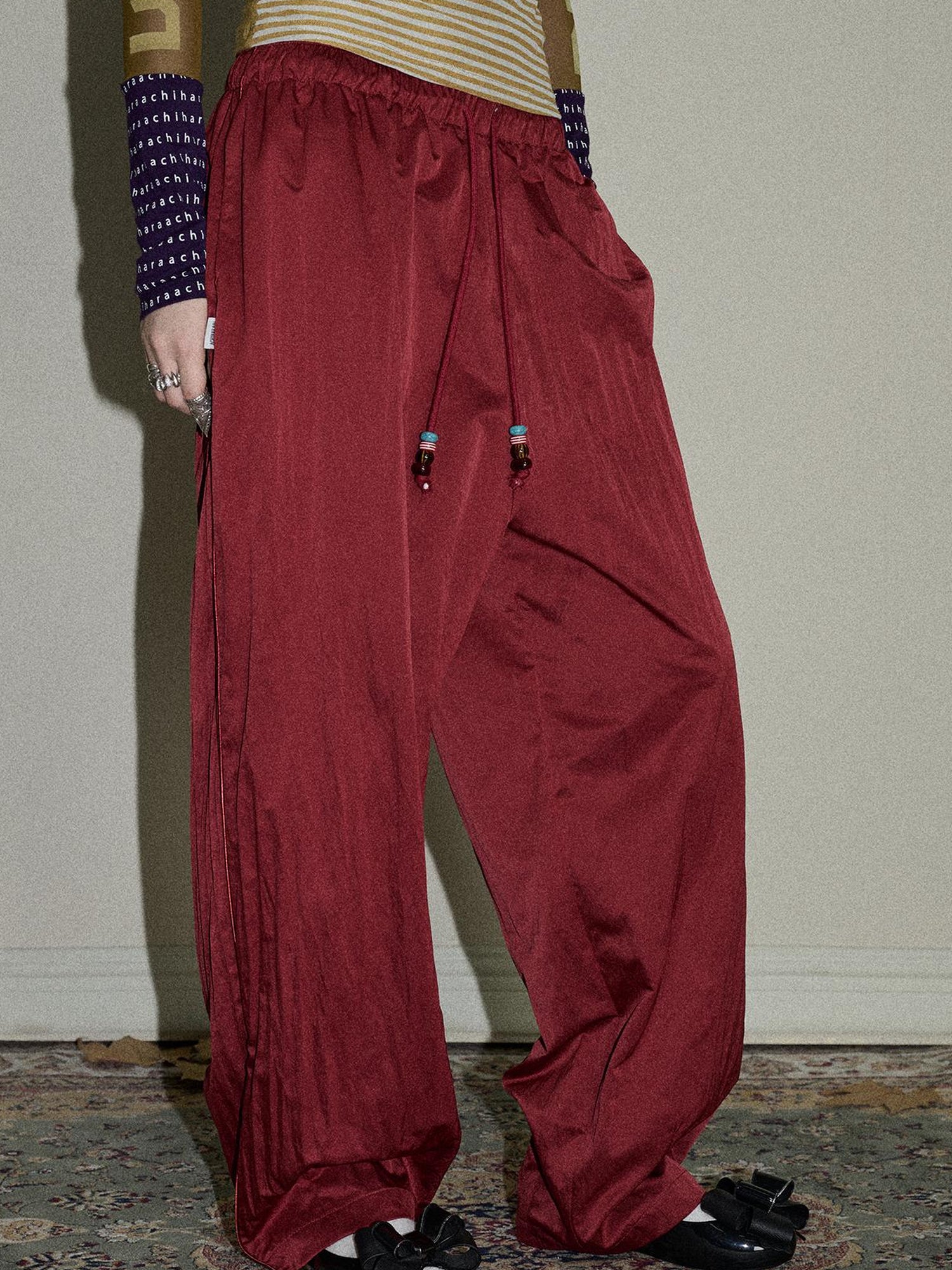 Update Achihara Colorful Banana Wide Leg Trousers