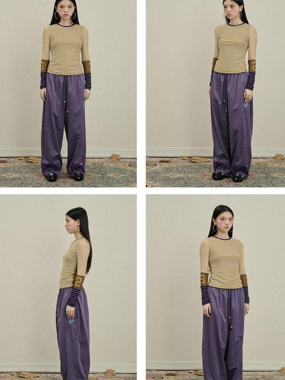 Update Achihara Colorful Banana Wide Leg Trousers