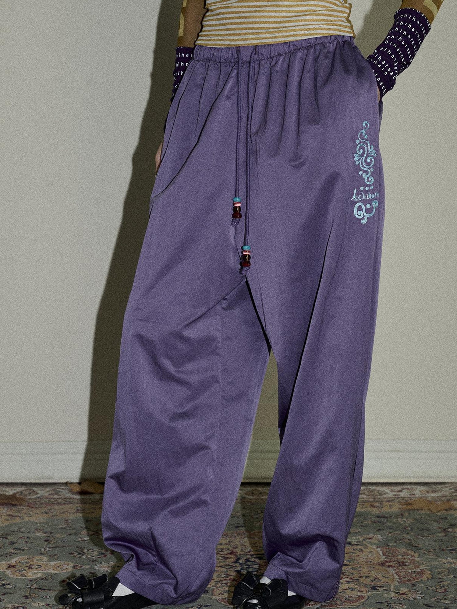 Update Achihara Colorful Banana Wide Leg Trousers