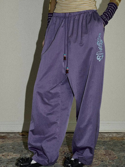 Colorful Banana Wide Leg Trousers