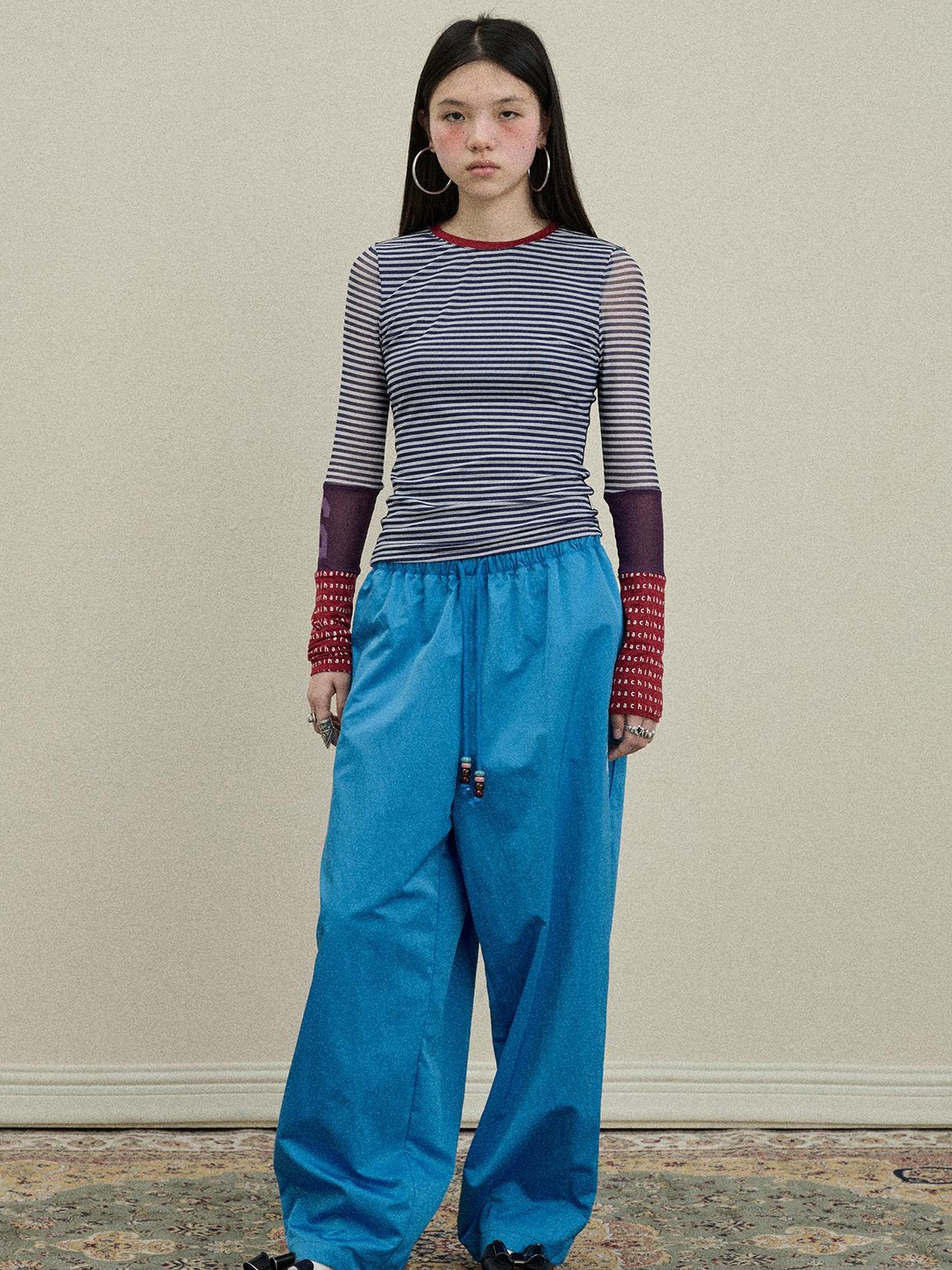 Update Achihara Colorful Banana Wide Leg Trousers