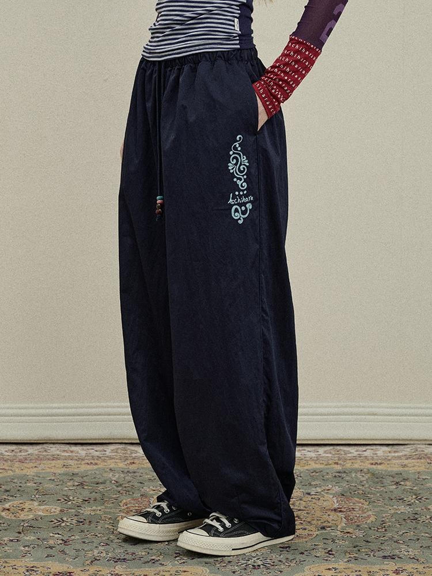Update Achihara Colorful Banana Wide Leg Trousers