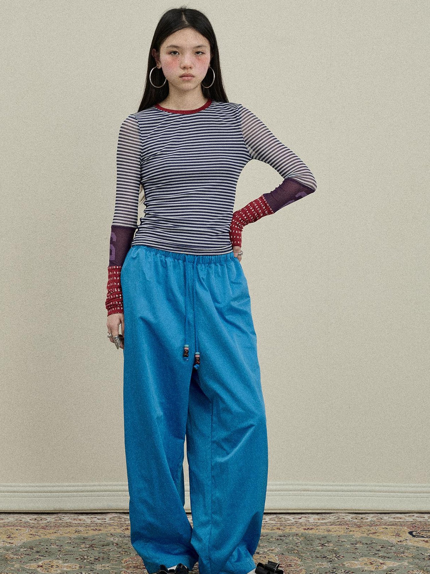 Update Achihara Colorful Banana Wide Leg Trousers