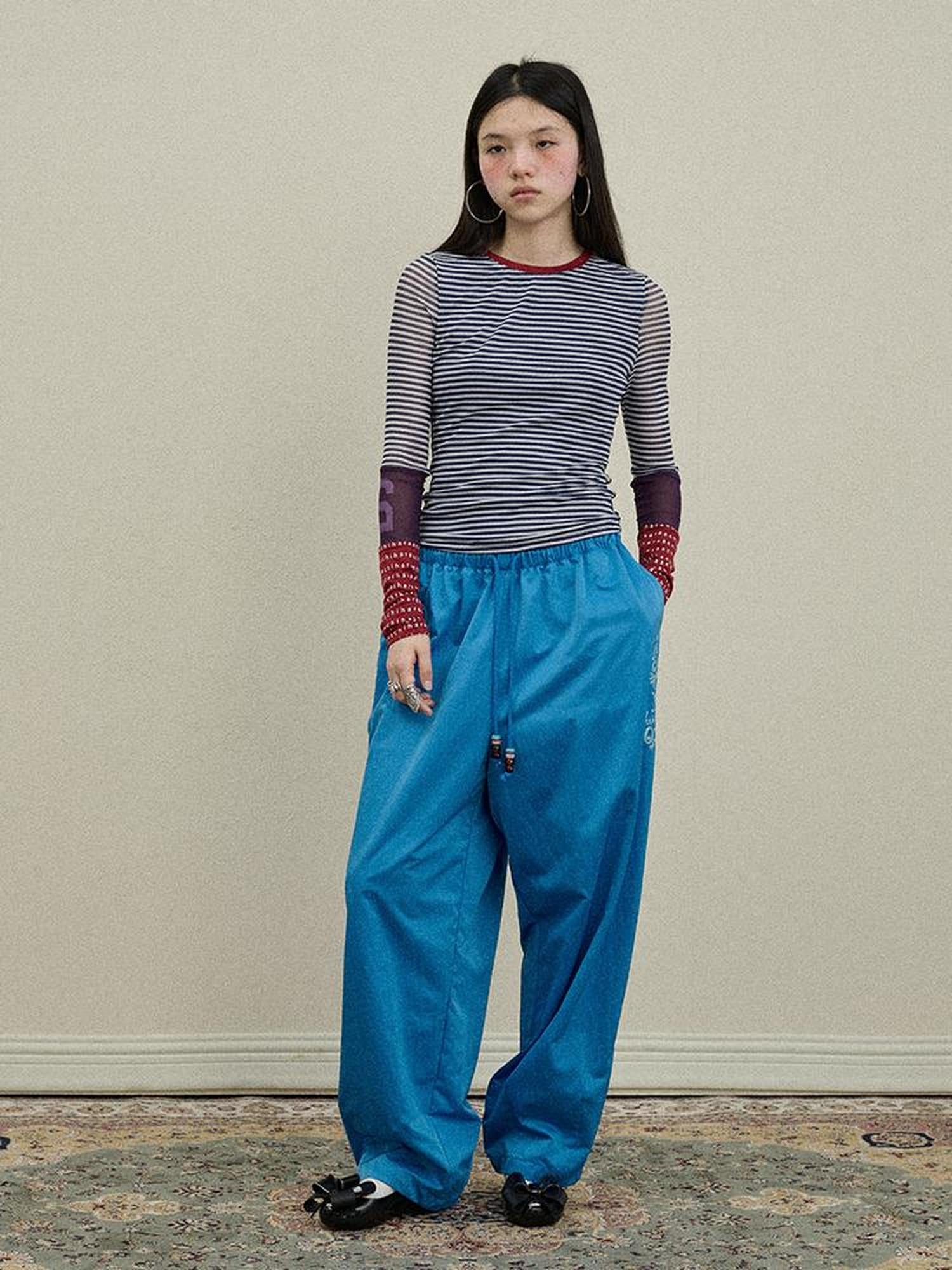 Update Achihara Colorful Banana Wide Leg Trousers