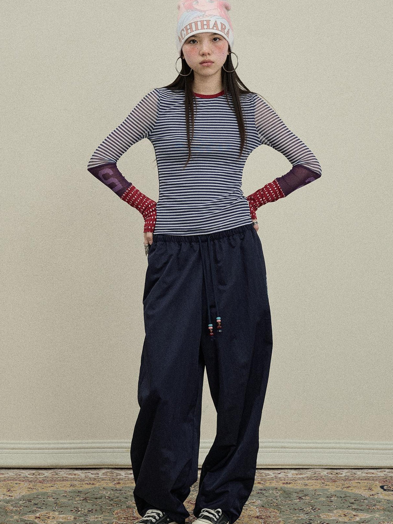 Update Achihara Colorful Banana Wide Leg Trousers