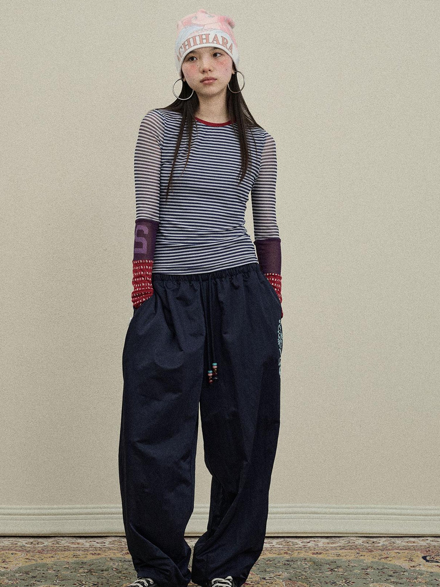 Update Achihara Colorful Banana Wide Leg Trousers