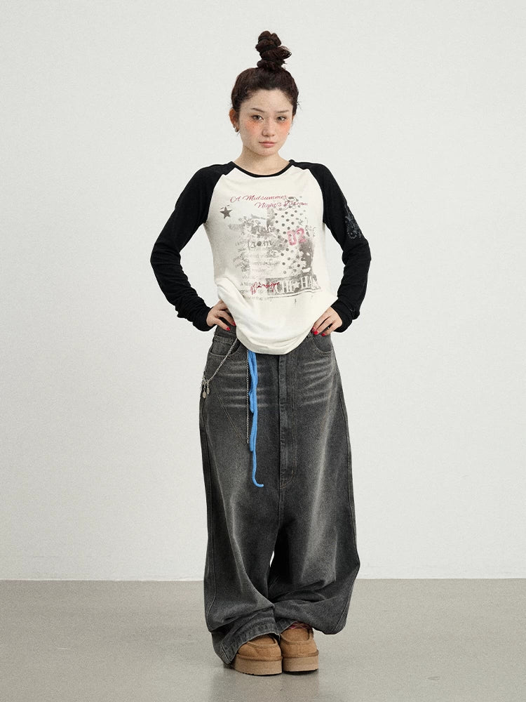 Achihara Cosmic Colorblock Long Sleeve Tee-3
