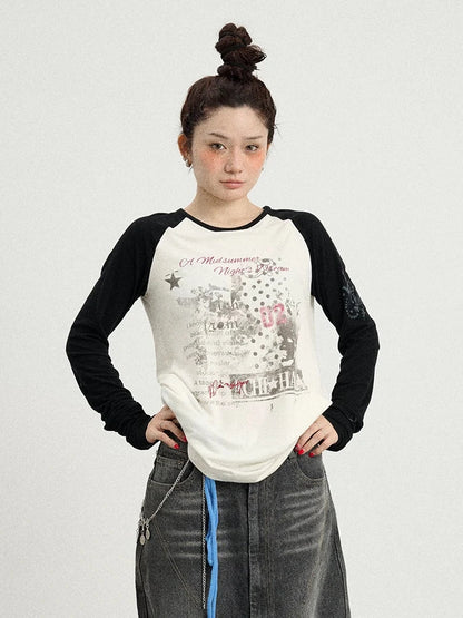 Cosmic Colorblock Long Sleeve Tee
