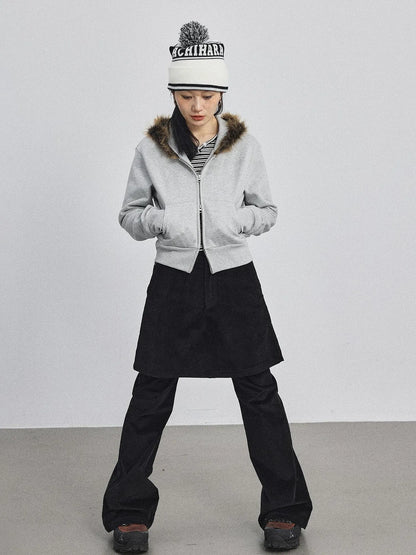 Cozy Fluffy Cropped Sweatshirt