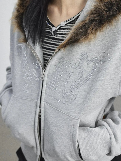 Cozy Fluffy Cropped Sweatshirt