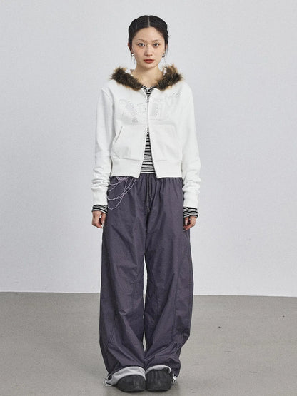 Cozy Fluffy Cropped Sweatshirt