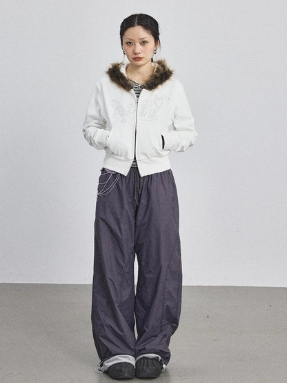 Cozy Fluffy Cropped Sweatshirt
