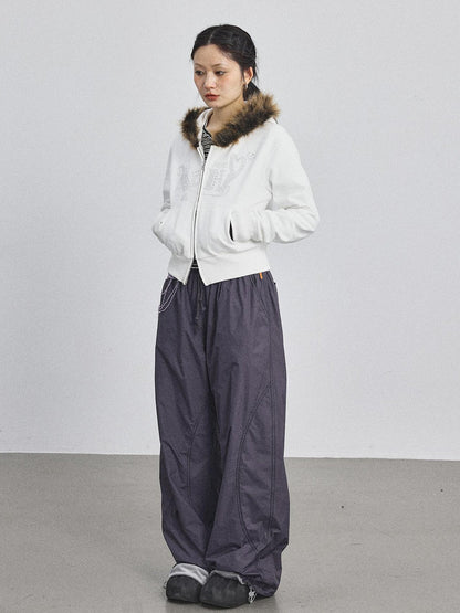 Achihara Cozy Fluffy Cropped Sweatshirt