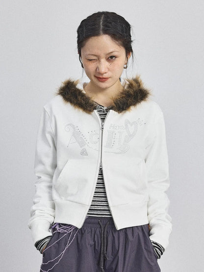 Cozy Fluffy Cropped Sweatshirt