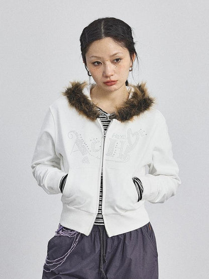 Cozy Fluffy Cropped Sweatshirt