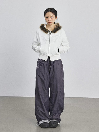 Achihara Cozy Fluffy Cropped Sweatshirt-5